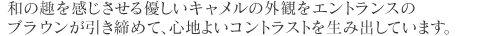 �a�̎������������D�����L�������̊O�ς��G���g�����X�̃u���E�����������߂āA�S�n�悢�R���g���X�g�𐶂ݏo���Ă��܂��B